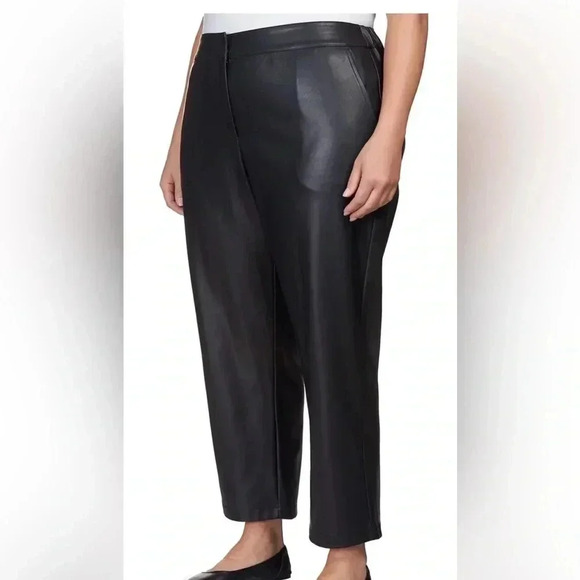 Ruby Rd Faux Leather Pants NWT Size 18W - Picture 3 of 13